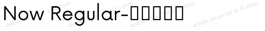 Now Regular字体转换